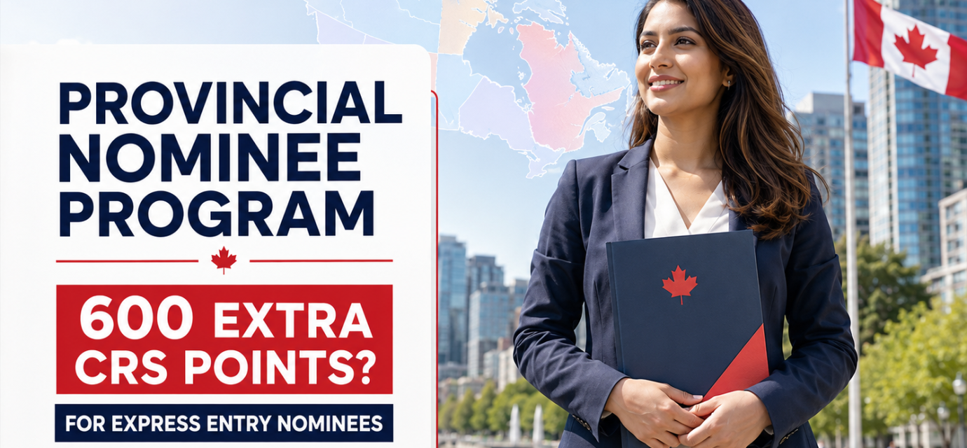 Skilled professional learning how Canada’s Provincial Nominee Program and 600 additional CRS points may support permanent residence