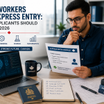 STEM professional reviewing Express Entry documents for Canadian permanent residence