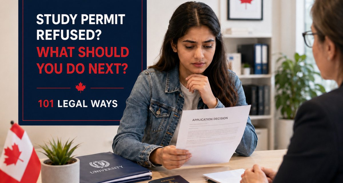 International student reviewing a Canadian study permit refusal and considering the next steps