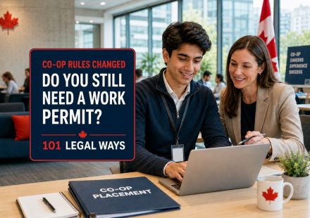 International post-secondary student completing a Canadian co-op placement with an approved workplace mentor