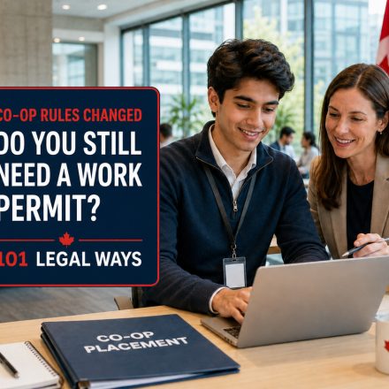 International post-secondary student completing a Canadian co-op placement with an approved workplace mentor
