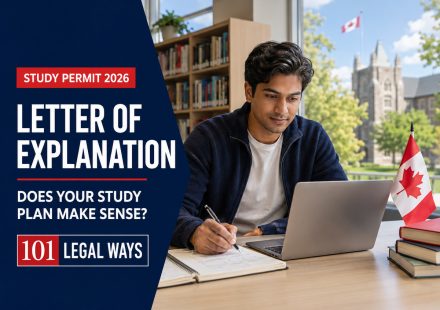 International student preparing a letter of explanation and study plan for a Canadian study permit application