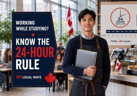 International student balancing school and part-time work while following Canada’s 24-hour off-campus work limit