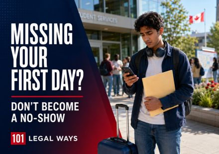 International student contacting a Canadian school after missing the program start date