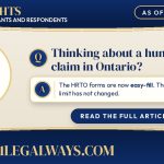 Thinking about a human rights claim in Ontario? The HRTO forms are now easy-fill. The one-year time limit has not changed. 101legalways.com