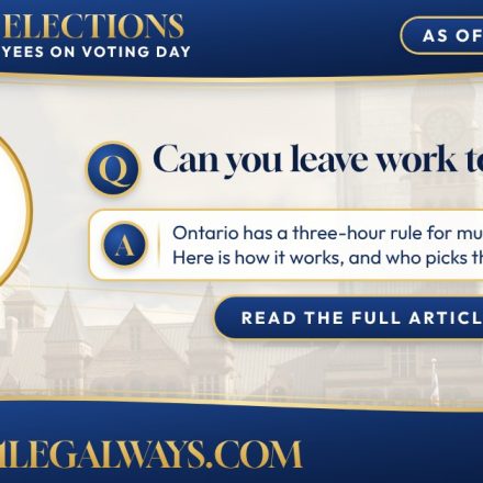 Can you leave work to vote? Ontario has a three-hour rule for municipal voting day. Here is how it works, and who picks the time.