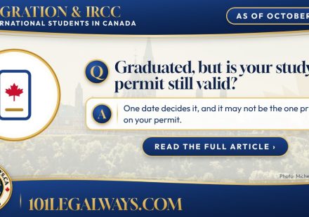 Graduated, but is your study permit still valid? One date decides it. 101 Legal Ways article image.